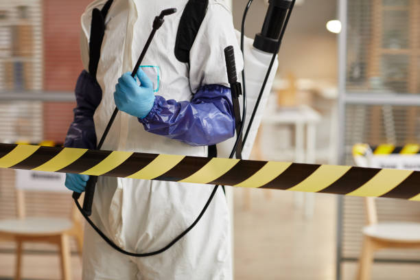 Professional Biohazard Cleanup technician working in Clementon, NJ